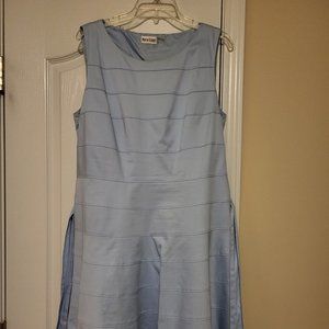 Blue sleeveless dress